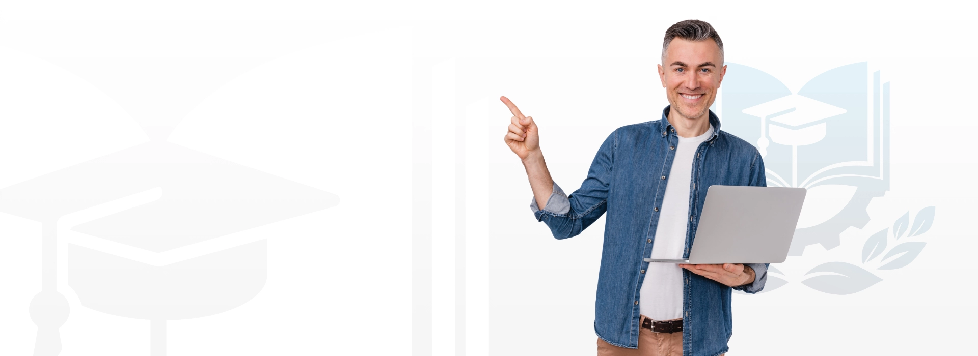 mężczyzna z laptopem